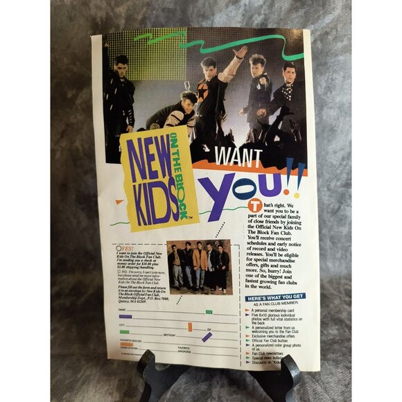 New Kids On The Block Magic Summer Tour Comic Harvey Comics Fall 1990 Vintage Co - Picture 3 of 3